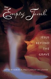 The Empty Tomb: Jesus beyond the Grave, a book by Jeff Lowder and Robert Price containing chapters by Richard Carrier on three different theories of how the resurrection story originated, the idea that the body was stolen, the idea that the body was misplaced, and the idea that Jesus was originally believed to have risen in a new body, leaving the old one behind: the hyperlinks immediately following this image will take you to the various format options available to purchase.